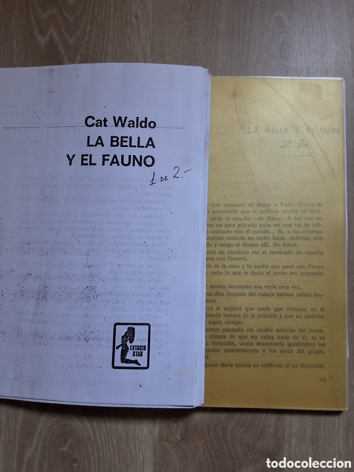 Libros de segunda mano: La bella y el fauno novela erotica para adultos facsimil