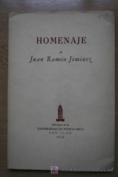 Libros de segunda mano: Homenaje a Juan Ram&oacute;n Jim&eacute;nez. - Foto 1