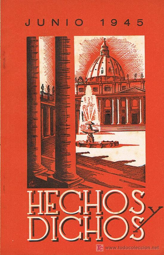 Libros de segunda mano: HECHOS Y DICHOS, JUNIO 1.945 - Foto 1