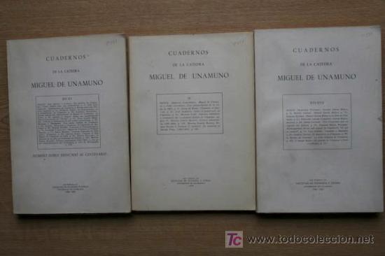 Libros de segunda mano: Cuadernos de la C&aacute;tedra Miguel de Unamuno. - Foto 1