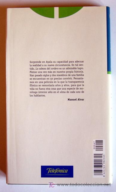 Libros de segunda mano: LA CABEZA DEL CORDERO - FRANCISCO AYALA - Foto 2
