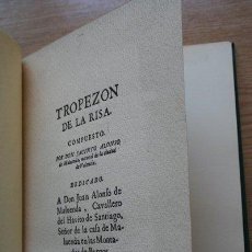 Libros de segunda mano: TROPEZÓN DE LA RISA. EDICIÓN PRESENTADA POR ANTONIO PÉREZ Y GÓMEZ. ALONSO DE MALUENDA (JACINTO). Lote 19151509