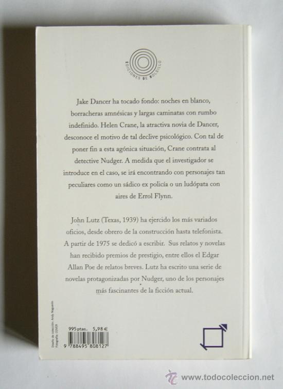 Libros de segunda mano: LA DEUDA DE DANCER - JOHN LUTZ - Foto 2