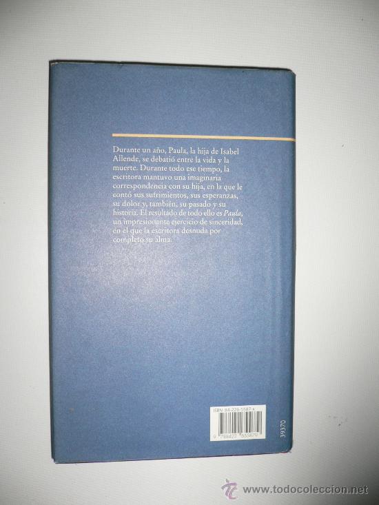 Libros de segunda mano: LIBRO- PAULA- DE ISABEL ALLENDE - Foto 2