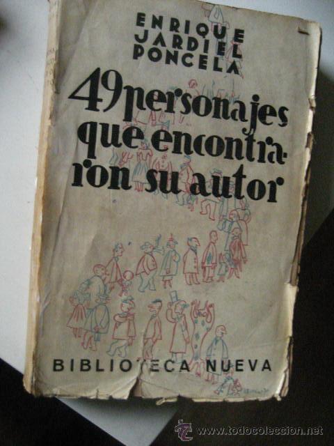 Libros de segunda mano: 49 personajes que encontraron su autor, jardiel poncela -  biblioteca nueva 1939 ( vrb1