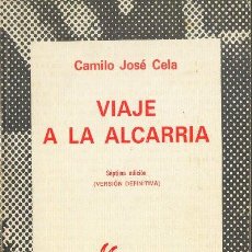 Libros de segunda mano: VIAJE A LA ALCARRIA	CAMILO JOSÉ CELA COLECCIÓN AUSTRAL	ESPASA CALPE	1973. Lote 25796901