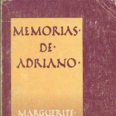 Libros de segunda mano: MEMORIAS DE ADRIANO MARGUERITE YOURCENAR POCKETT EDHASA 1986. Lote 26257079