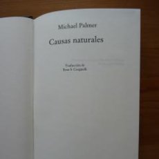 Libros de segunda mano: CAUSAS NATURALES. MICHAEL PALMER