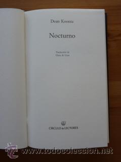 Libros de segunda mano: NOCTURNO. DEAN KOONTZ - Foto 1
