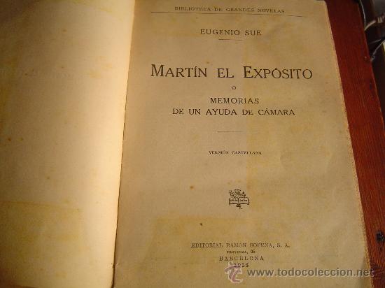 Libros de segunda mano: Libro Martin El Exp&oacute;sito . Eugenio Sue. - Foto 2