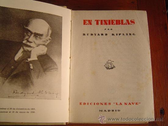 Libros de segunda mano: Libro En Tinieblas. Rudyard Kipling. - Foto 5