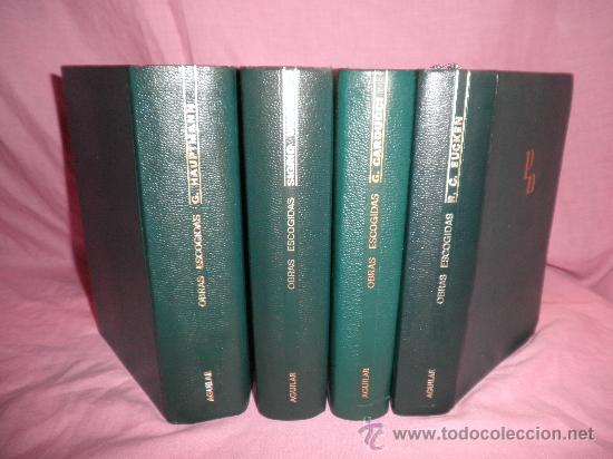 Libros de segunda mano: PREMIOS NOBEL DE LA LITERATURA - 4 VOL. - AGUILAR&middot;EN PIEL.