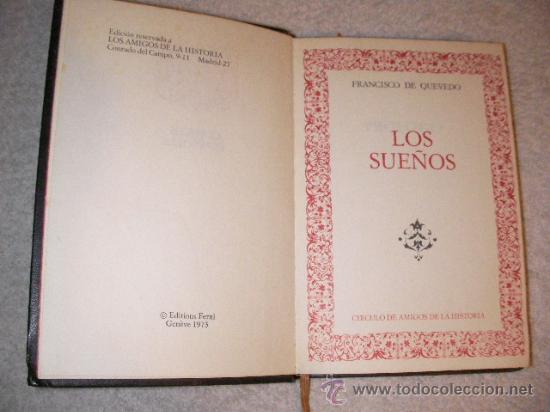 Libros de segunda mano: LOS SUE&Ntilde;OS DE FRANCISCO DE QUEVEDO - Foto 1