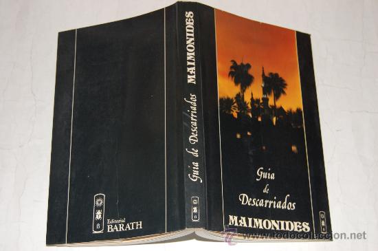 Libros de segunda mano: Gu&iacute;a de Descarriados .MAIMONIDES.  RM34105 - Foto 1
