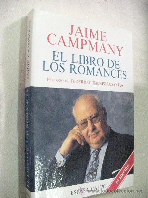 Libros de segunda mano: EL LIBRO DE LOS ROMANCES DE JAIME CAMPANY - Foto 1