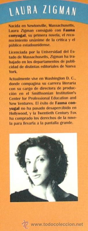 Libros de segunda mano: FAUNA CONYUGAL - LAURA ZIGMAN - Foto 4