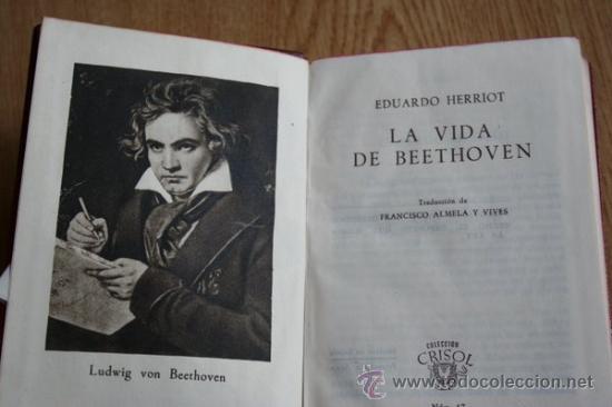 Libros de segunda mano: La vida de Beethoven. Herriot (Eduardo) - Foto 1