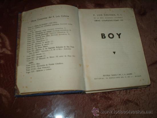 Libros de segunda mano: P. Luis Colomas. Boy - Foto 2