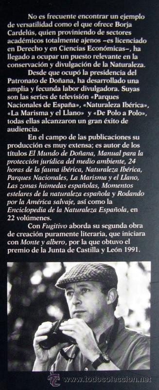 Libros de segunda mano: FUGITIVO - BORJA CARDELUS - Foto 3