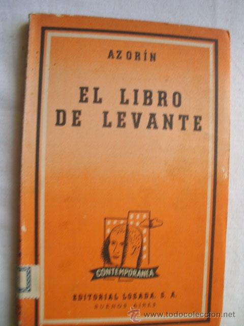 Libros de segunda mano: EL LIBRO DE LEVANTE. AZOR&Iacute;N. 1952 - Foto 1