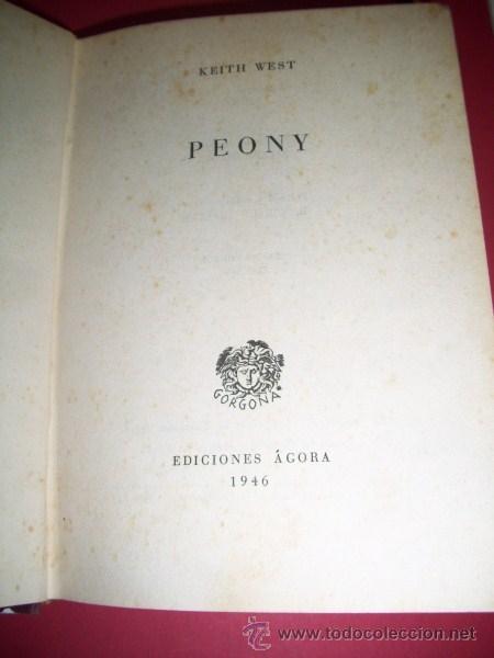 Libros de segunda mano: WEST, Keith - Peony - Foto 1