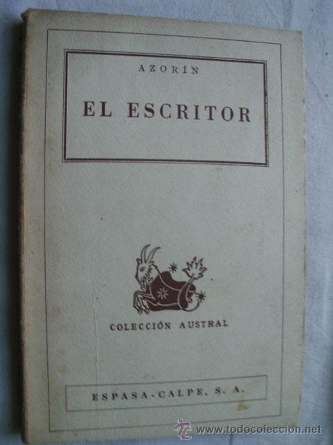 Libros de segunda mano: EL ESCRITOR. AZOR&Iacute;N. 1943 - Foto 1