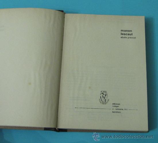 Libros de segunda mano: MANON LESCAUT. ABATE PREVOST - Foto 3