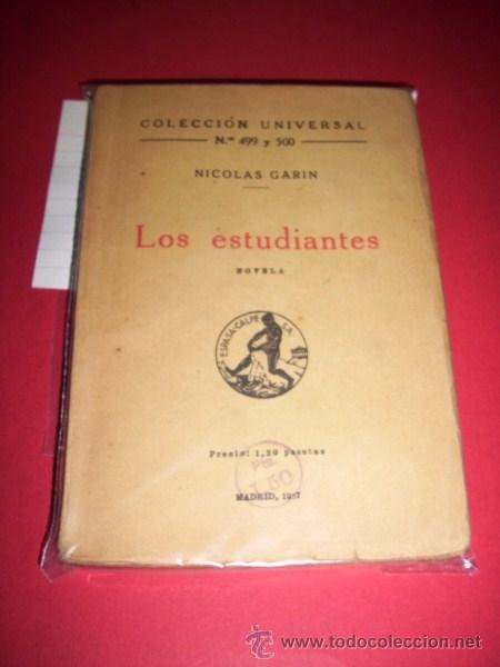 Libros de segunda mano: GARIN, Nicolas - Los estudiantes : novela - Foto 1