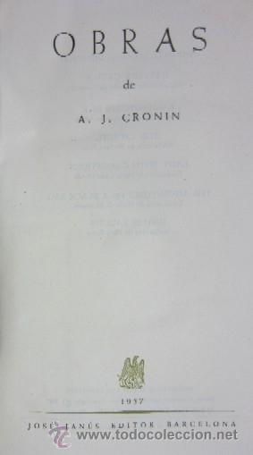 Libros de segunda mano: OBRAS DE A.J. CRONIN - Foto 3