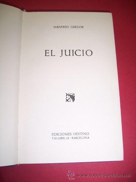 Libros de segunda mano: GREGOR, Manfred - El juicio - Foto 1
