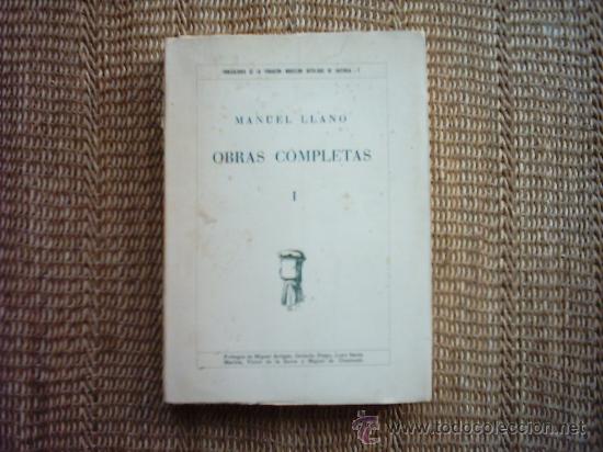 Libros de segunda mano: MANUEL LLANO. OBRAS COMPLETAS I. 1968. - Foto 1