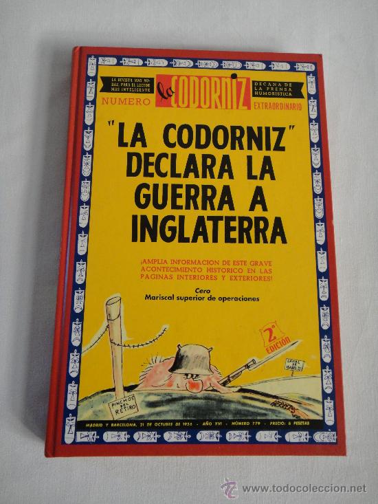 Libros de segunda mano: LA CODORNIZ DECLARA LA GUERRA A INGLATERRA. COMO NUEVO!!! - Foto 1