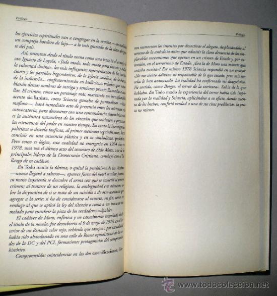 Libros de segunda mano: LEONARDO SCIASCIA: TODO MODO. - Foto 2