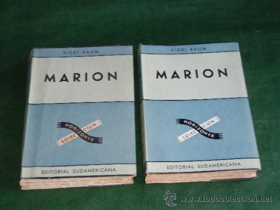 Libros de segunda mano: MARION, DE VICKI BAUM - Foto 1