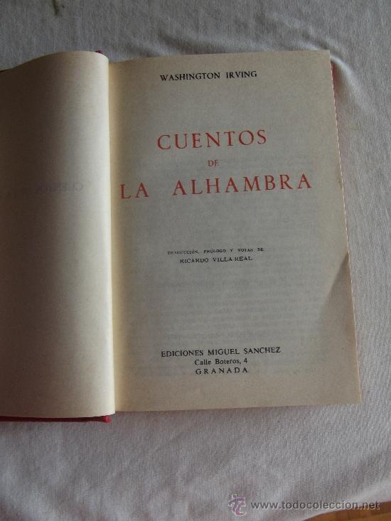 Libros de segunda mano: CUENTOS DE LA ALHAMBRA WASHINGTON IRVING - Foto 2