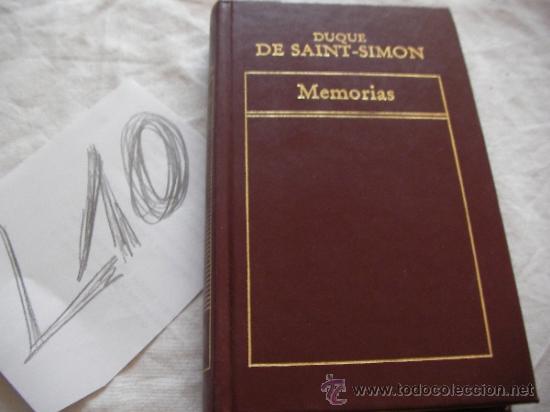 Libros de segunda mano: MEMORIAS - DUQUE DE SAINT SIMON - Foto 1