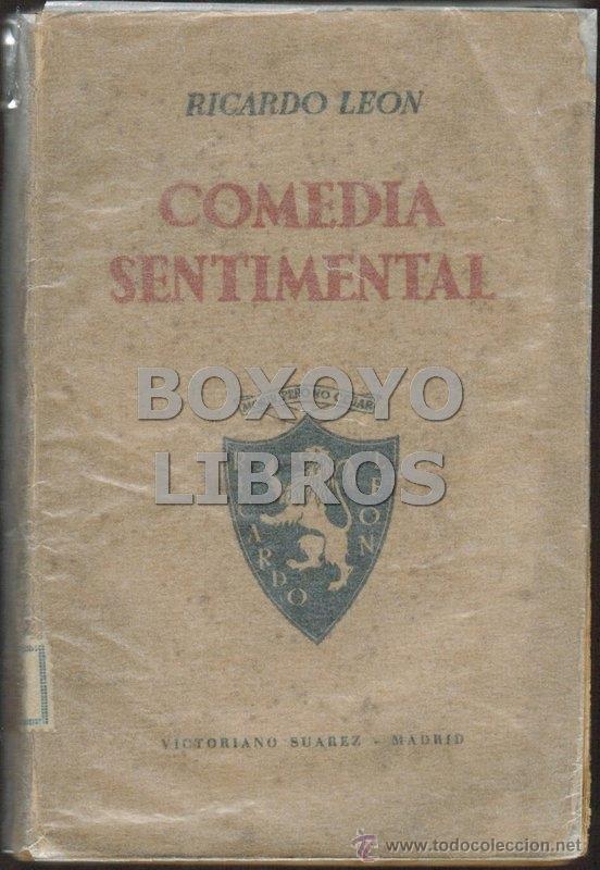 Libros de segunda mano: LE&Oacute;N, Ricardo. Comedia sentimental - Foto 1