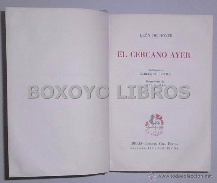 Libros de segunda mano: Le&oacute;n de Hoyer. El cercano ayer - Foto 2