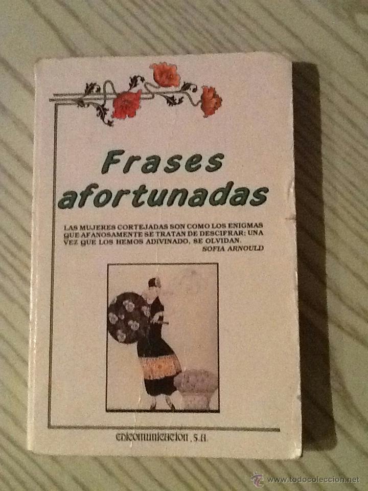 Libros de segunda mano: FRASES AFORTUNADAS - LIBRO sofia arnould - Foto 1