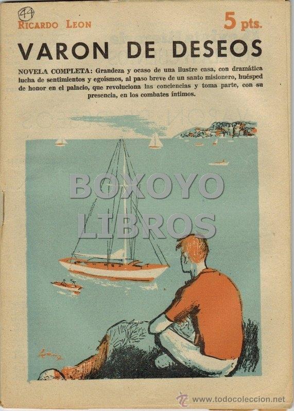Libros de segunda mano: LE&Oacute;N, Ricardo. Var&oacute;n de deseos. Novela completa - Foto 1
