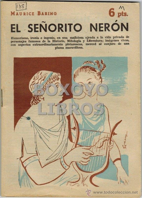 Libros de segunda mano: BARING, Maurice. El se&ntilde;orito Ner&oacute;n - Foto 1