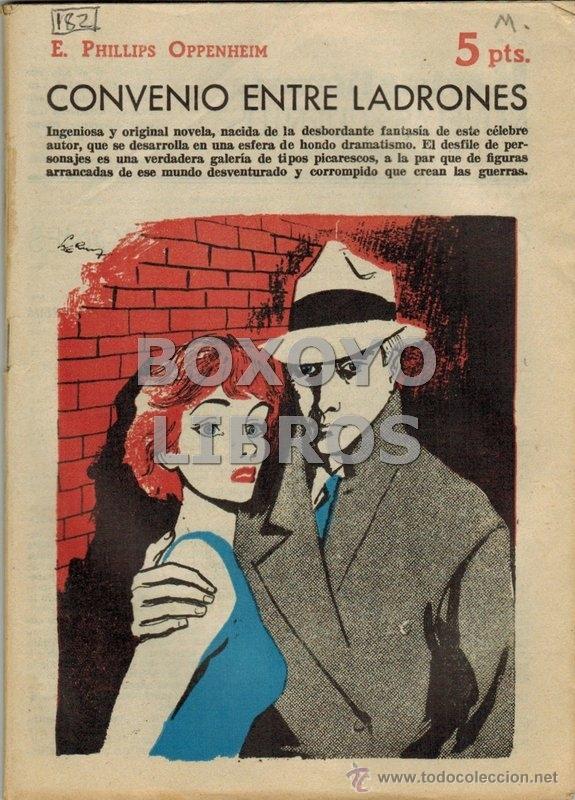 Libros de segunda mano: OPPENHEIM, E. Philips. Convenio entre ladrones. Novela completa