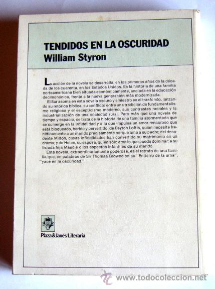Libros de segunda mano: TENDIDOS EN LA OSCURIDAD - WILLIAM STYRON - Foto 2