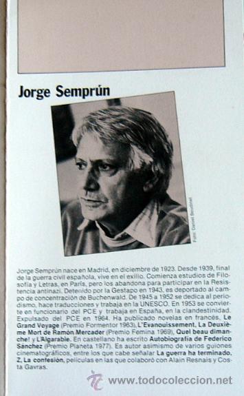 Libros de segunda mano: LA ALGARABIA - JORGE SEMPRUN - Foto 3