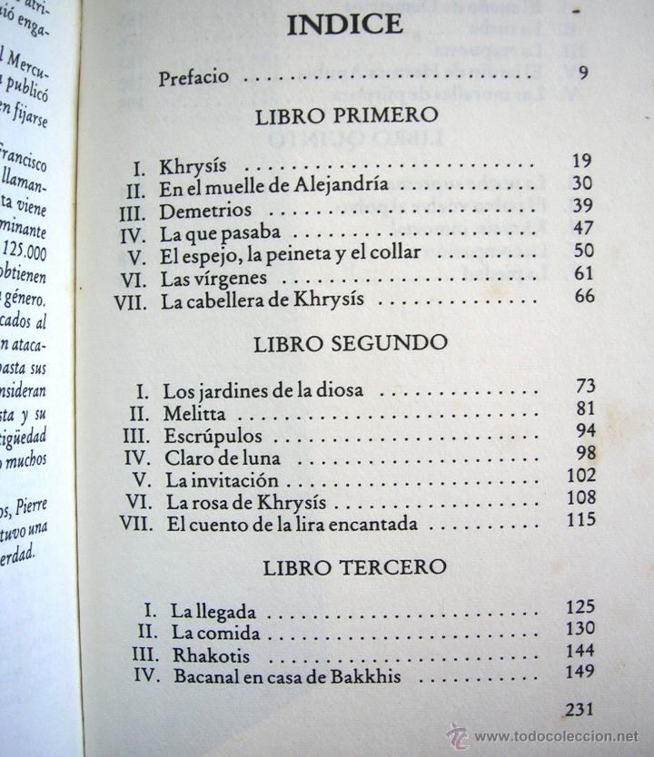 Libros de segunda mano: AFRODITA - PIERRE LOUYS - CIRCULO LECTORES EN 1977. - Foto 5