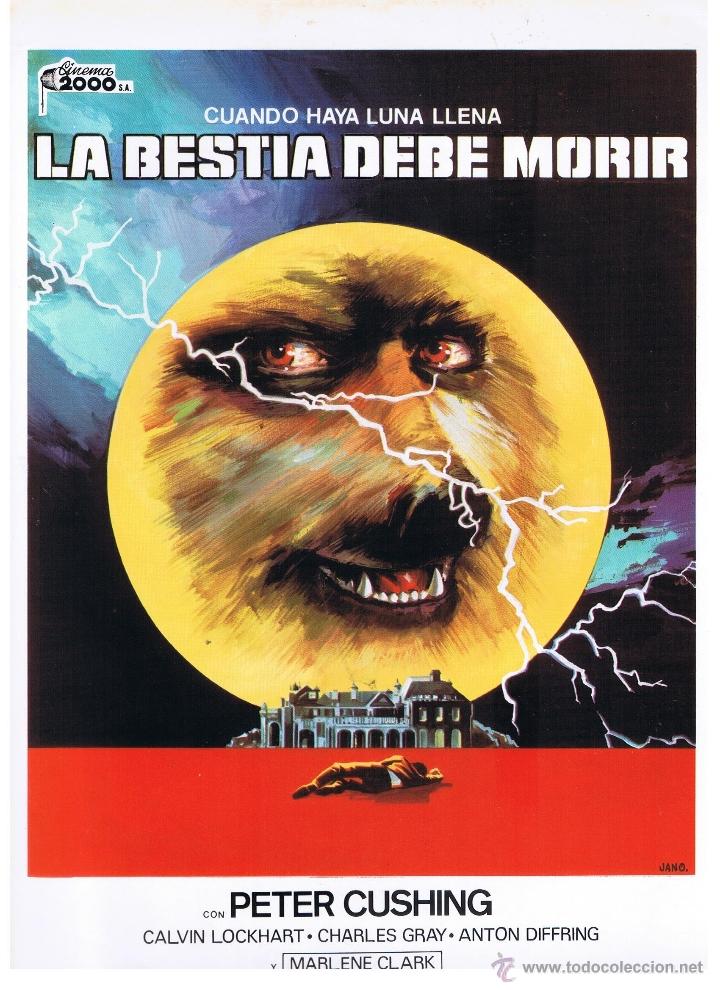 Libros de segunda mano: 12 FOTOCROMOS DE LA PELICULA: LA BESTIA DEBE MORIR . PAUL ANNETT / PETER CUSHING.(FT1)
