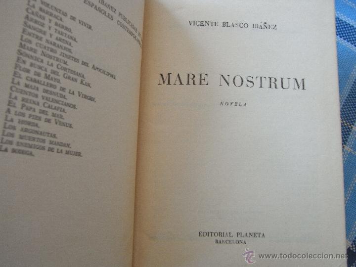 Libros de segunda mano: Mare Nostrum. V. Blasco Ib&aacute;&ntilde;ez. - Foto 1