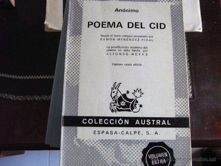 Libros de segunda mano: Poema del Cid. - Foto 1