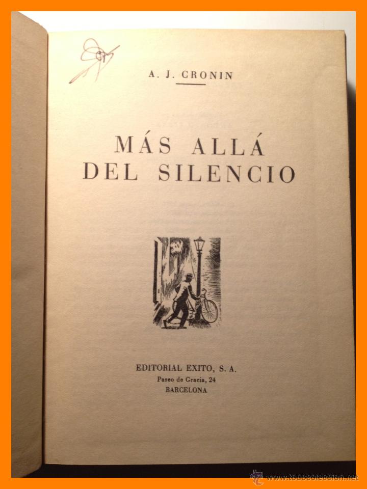 Libros de segunda mano: Mas alla del silencio - A.J. Cronin - Foto 1