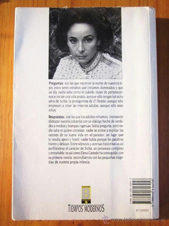 Libros de segunda mano: Elena Castedo: El Para&iacute;so, Ediciones B, 1991 - Foto 2